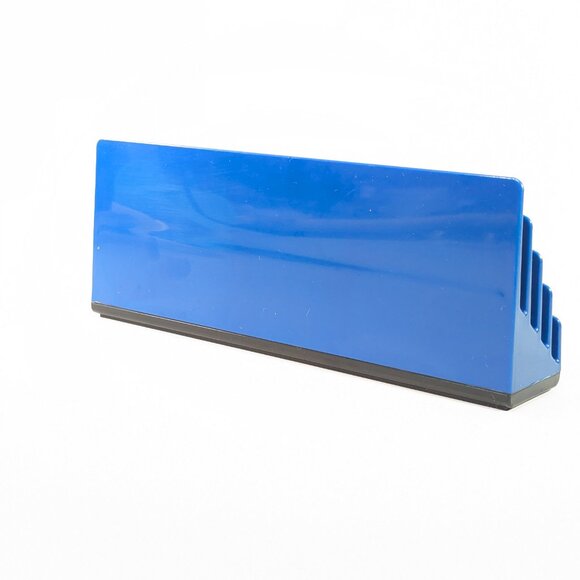 Blue Rexite Podio 921 desk letter holder, Italy 1970s Rino Pirovano - Picture 4 of 8